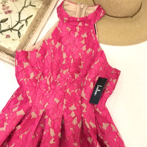 NWT Lulu’s Seasons of Love Lace Skater Dress - Picture 13 of 16